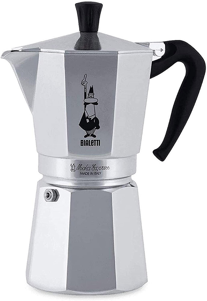 Первое дополнительное изображение для товара Гейзерная кофеварка Bialetti Moka Express 12 порций 0001166/MR