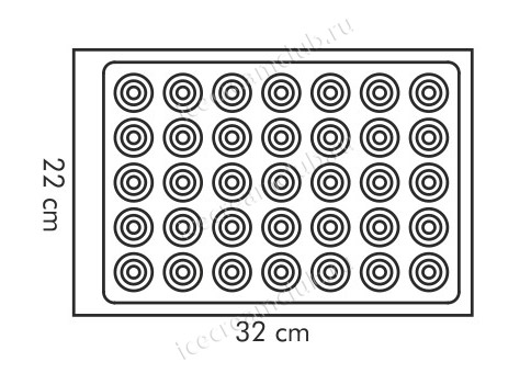 Четвертое дополнительное изображение для товара Форма для пирожных макарунсы (макаруны) Tescoma 629358