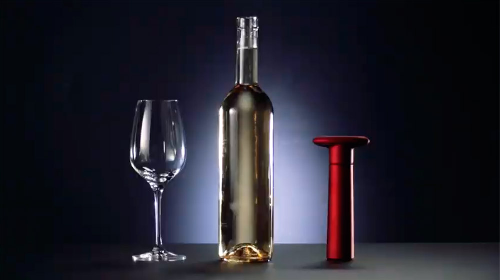 Шестое дополнительное изображение для товара Вакуумная пробка для вина с насосом UNO VINO – 2 шт, Tescoma 695430
