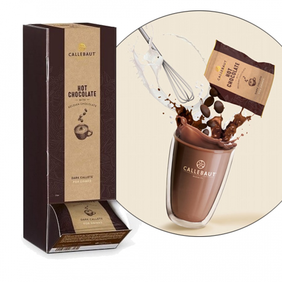 Горячий шоколад порционный темный 54.5%, 25 пакетиков, Callebaut арт 811NV-T97