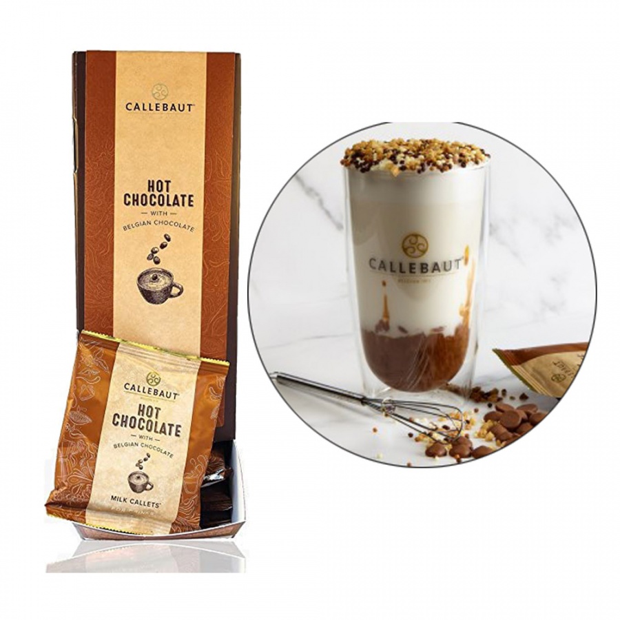 Горячий шоколад порционный молочный 33.6%, 25 пакетиков, Callebaut арт 823NV-T97