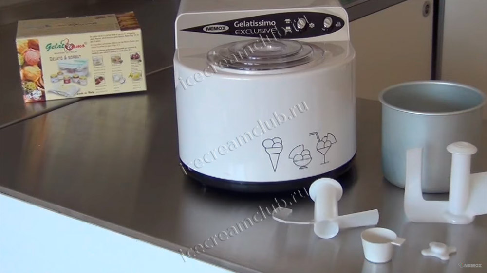 Девятое дополнительное изображение для товара Автоматическая мороженица Nemox Gelatissimo Exclusive 1.7L