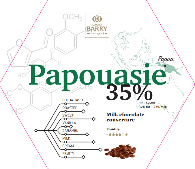 Второе дополнительное изображение для товара Шоколад Cacao Barry Origin «Papouasie» (Франция), молочный 35,8% какао - 1 кг, CHM-Q35PAP-2B-U73