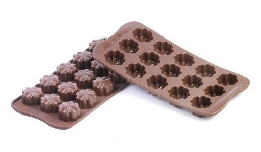 Четвертое дополнительное изображение для товара Форма для шоколада ИЗИШОК «Цветок» (EasyChoc Silikomart, Италия) SCG08