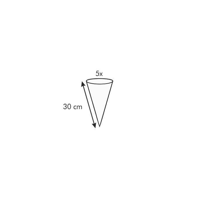Восьмое дополнительное изображение для товара Кондитерские мешки Delicia 30 см (5 шт) с мини-насадками (5 шт), Tescoma 630473