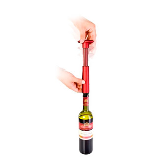 Третье дополнительное изображение для товара Вакуумная пробка для вина с насосом UNO VINO – 2 шт, Tescoma 695430