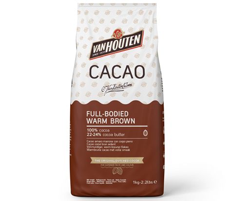 Какао порошок Full-Bodied Warm brown 22-24% – 1 кг, VanHouten (Голландия), DCP-22W117VHE0-760