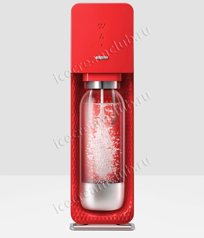 Второе дополнительное изображение для товара Сифон Source Metal Edition (красный) + комплект промо-сиропов (9 шт)