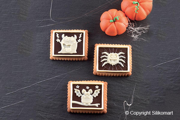 Второе дополнительное изображение для товара Набор форм для печенья с начинкой Cookie Choc «Монстры» (Silikomart, Италия) CKC12