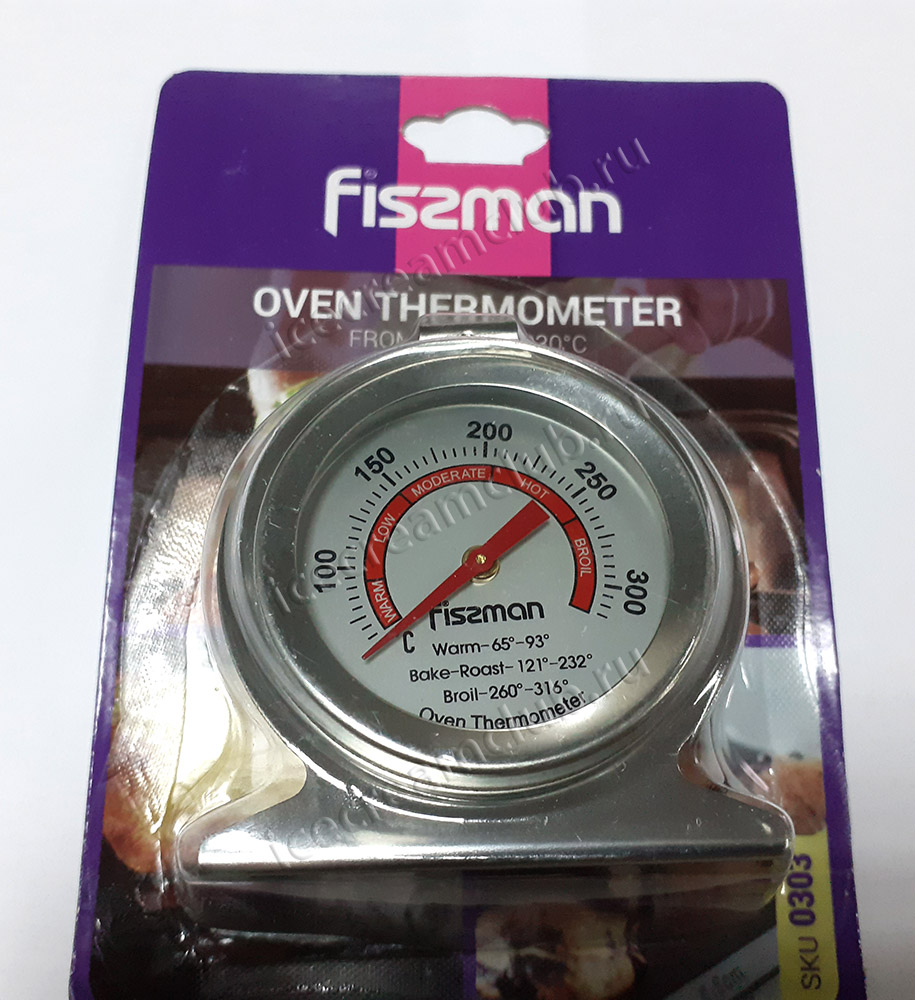 Третье дополнительное изображение для товара Термометр для духовки 30-330C, Fissman 0303