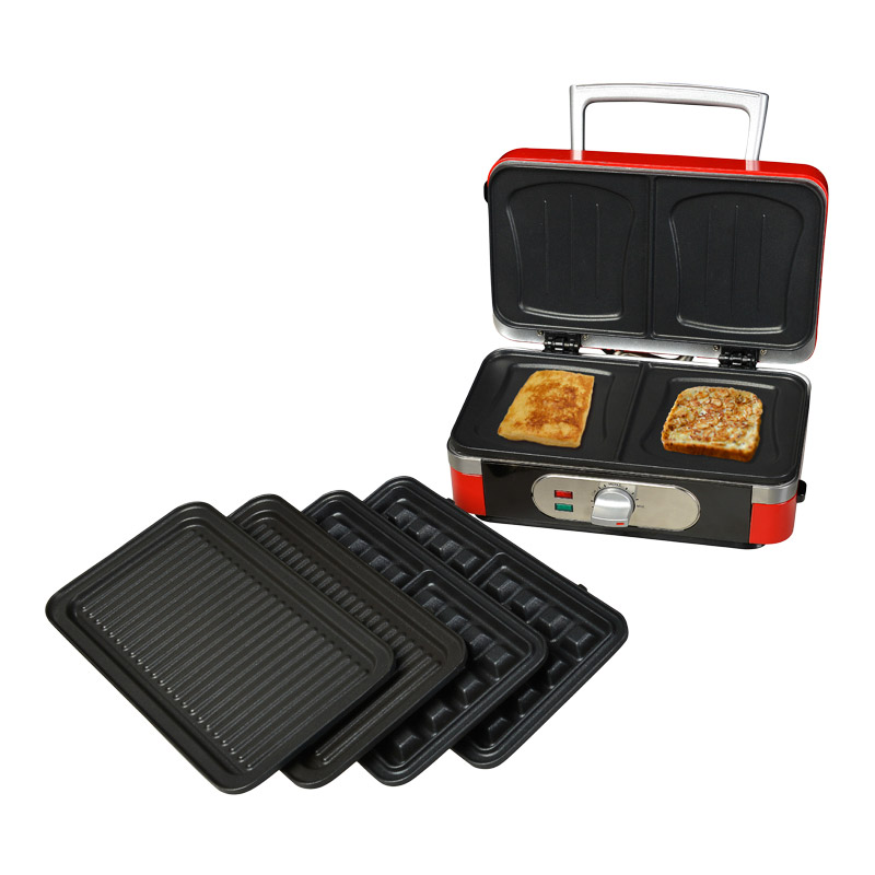 Дополнительное изображение для товара Вафельница "3 в 1" GFGrill GF-040 (waffle grill toast): вафли, гриль, бутерброды