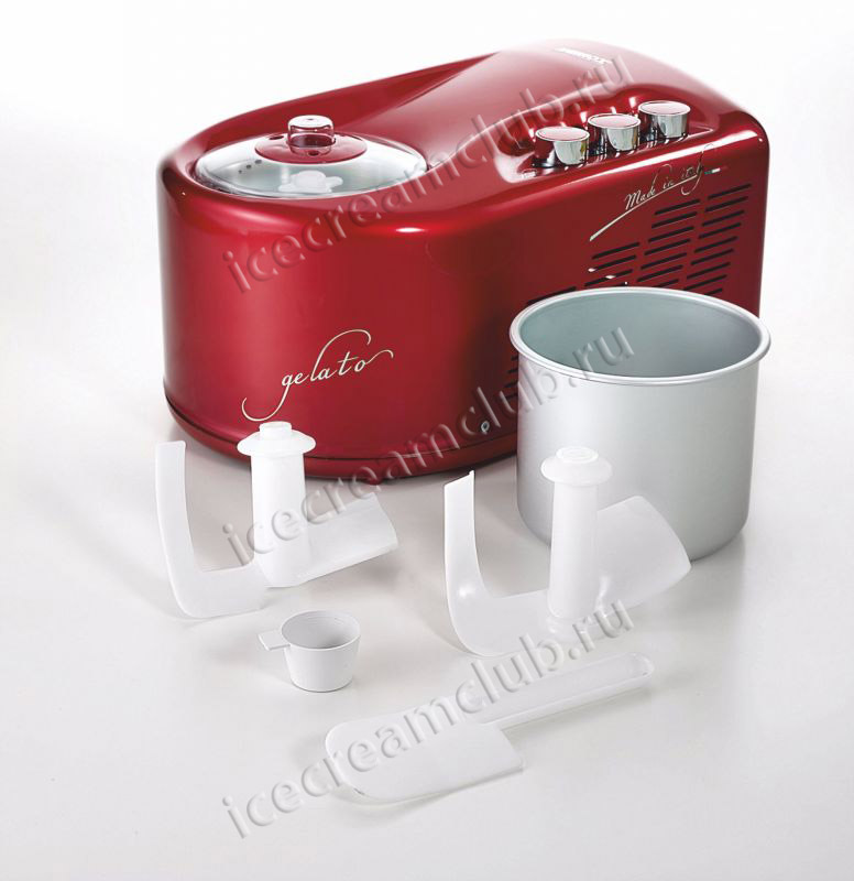 Третье дополнительное изображение для товара Автоматическая мороженица Nemox Gelato Pro 1700 UP 1.7L Rosso