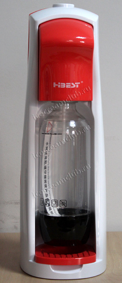 Первое дополнительное изображение для товара Сифон для газирования HiBest Красный