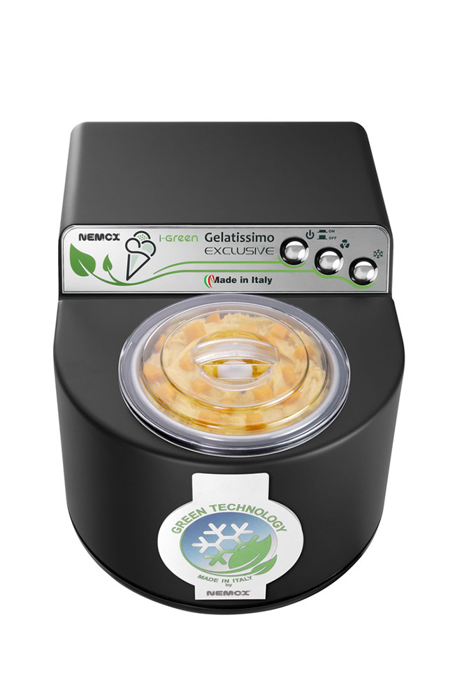 Четвертое дополнительное изображение для товара Автоматическая мороженица Nemox I-GREEN Gelatissimo Exclusive Black 1.7L