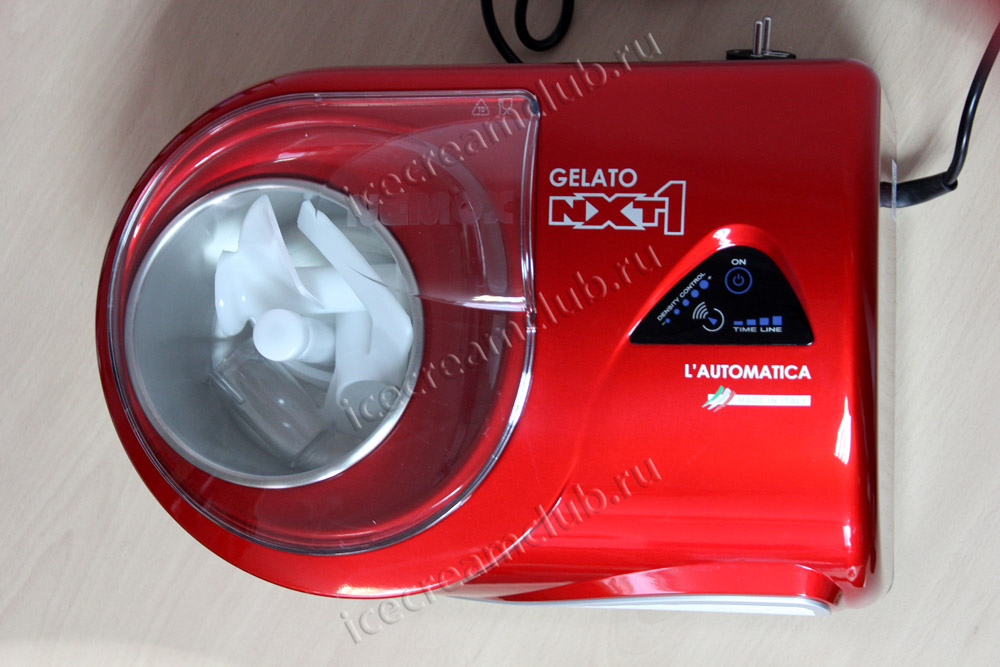Четвертое дополнительное изображение для товара Автоматическая мороженица Nemox Gelato NXT-1 L Automatica Red