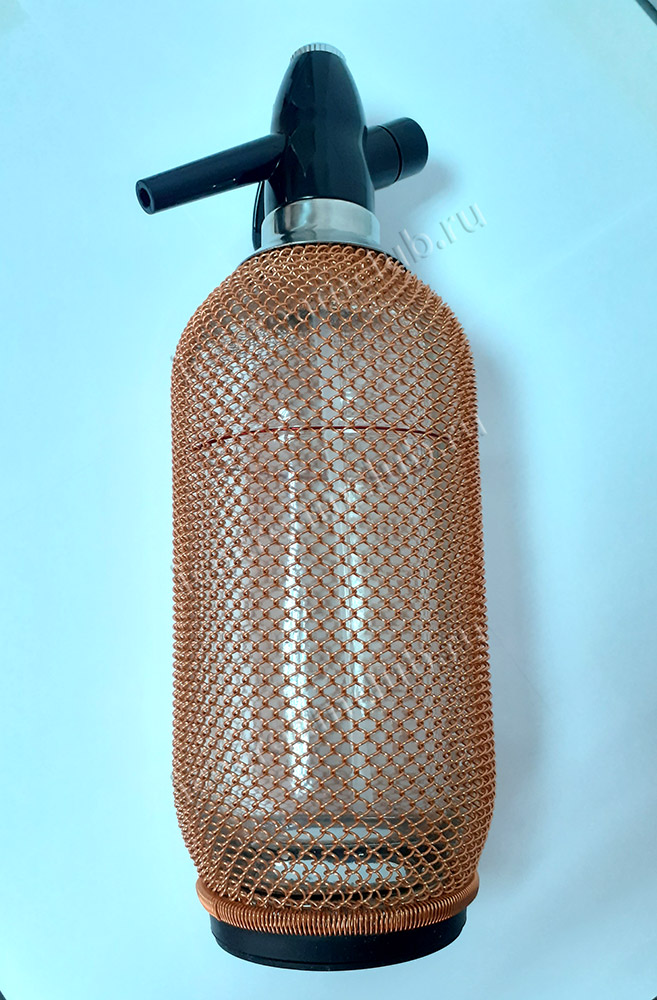 Первое дополнительное изображение для товара Сифон для газирования воды Classic Soda Syphon 1L P.L. Barbossa (стекло), медный