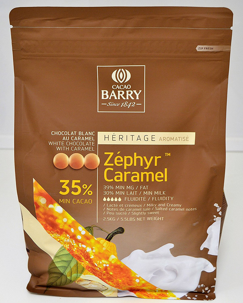 Четвертое дополнительное изображение для товара Шоколад «Zephyr caramel» белый с карамелью (35% какао) 2,5 кг, Cacao Barry (Франция) CHK-N35ZECA-2B-U75