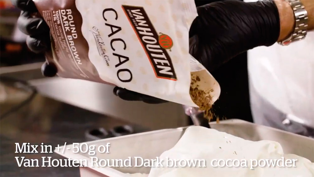 Третье дополнительное изображение для товара Обезжиренный какао порошок Round dark brown 1%, VanHouten, 750 г – DCP-01R102-VH-61V