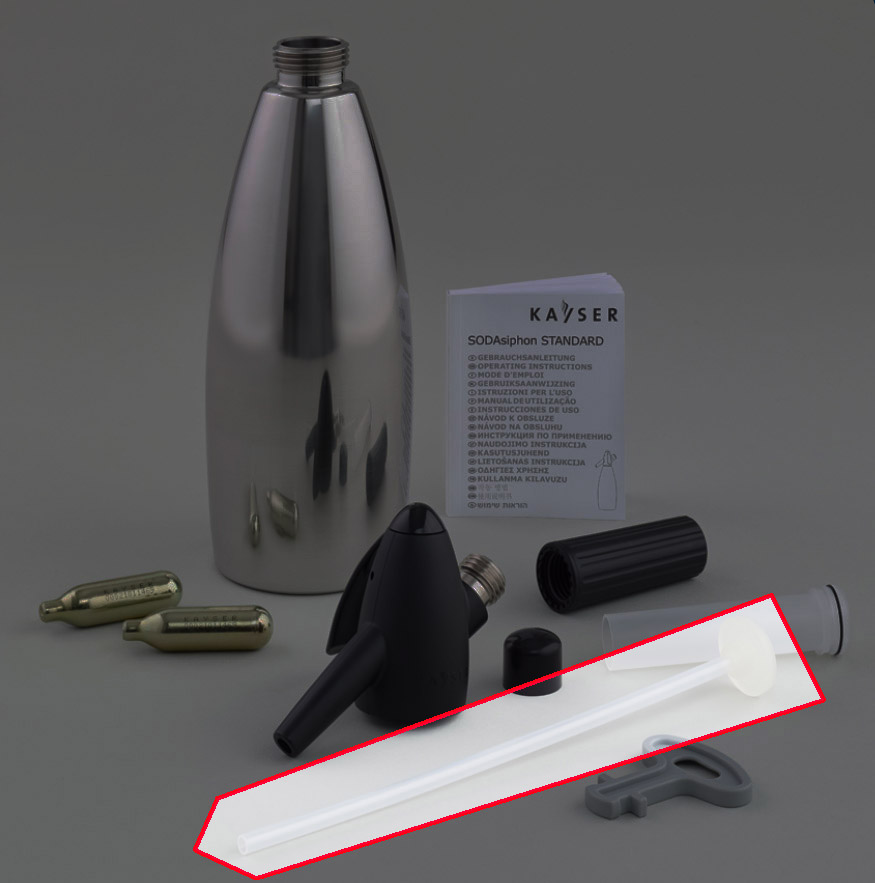 Первое дополнительное изображение для товара Трубка-прокладка для сифона газирования воды Kayser, арт. K702
