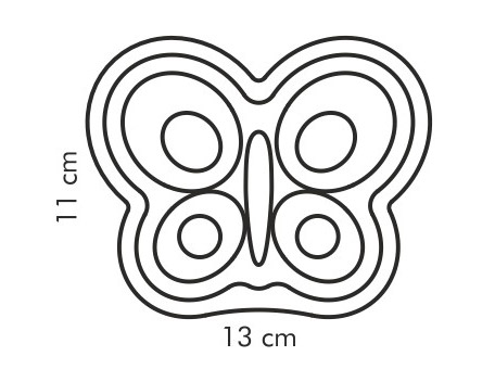 Четвертое дополнительное изображение для товара Универсальная формочка «Бабочка» DELICIA KIDS, Tescoma 630944