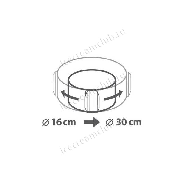 Второе дополнительное изображение для товара Регулируемая форма для выпечки DELICIA (круглая) Tescoma 623380