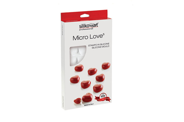 Третье дополнительное изображение для товара Форма силиконовая «Сердечки, Micro Love 5», Silikomart