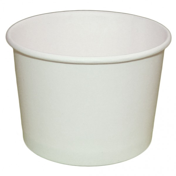 Креманка для мороженого белая бумажная 250 мл (100 шт)