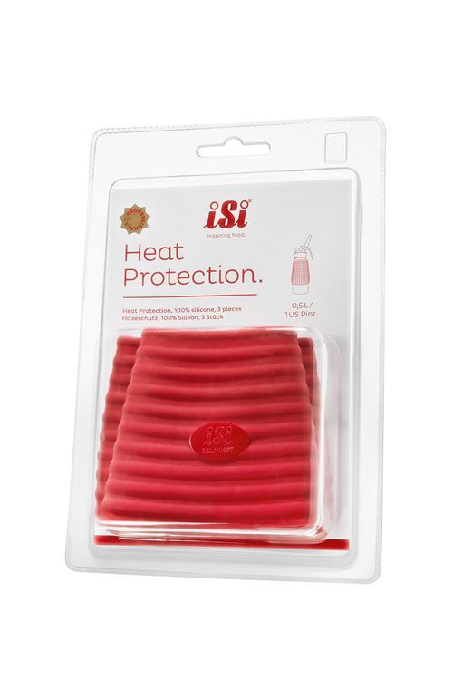 Второе дополнительное изображение для товара Чехол термостойкий силиконовый, iSi Heat Protection 0.5л (3 шт)