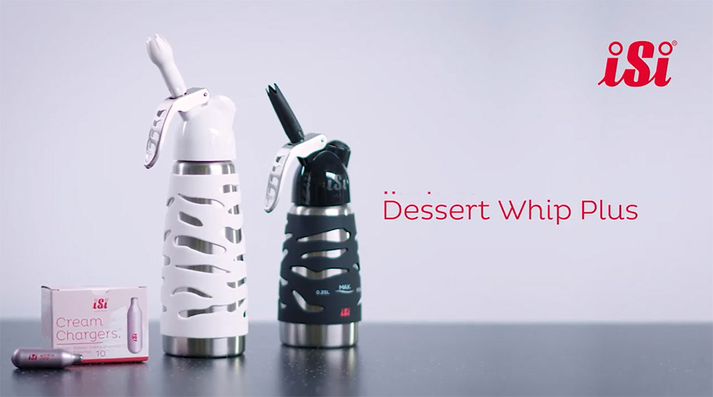 Первое дополнительное изображение для товара Сифон-кремер для сливок iSi Desert Whip Plus Mini 0.25L черный