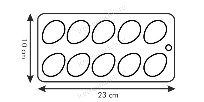 Второе дополнительное изображение для товара Формочки для шоколада Tescoma «Пасхальные яйца» 629374