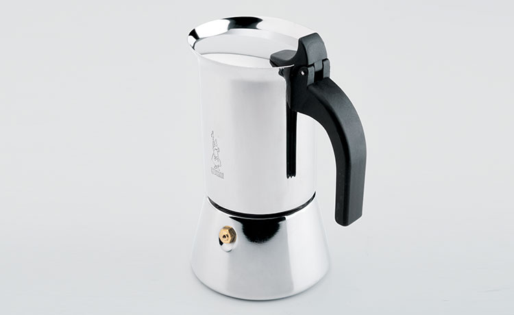 Первое дополнительное изображение для товара Гейзерная кофеварка для индукционных и обычных плит Bialetti New Venus 7256/CNNP (на 10 порций, 400 мл)