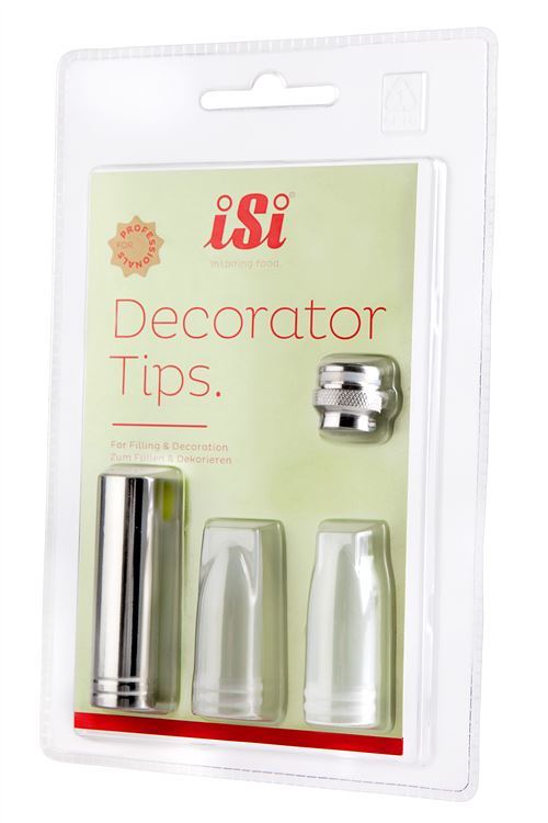 Первое дополнительное изображение для товара iSi Decorator Tips – набор декоративных насадок для кремера, 3 шт