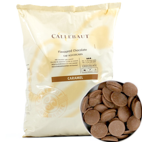 Шоколад Callebaut (Бельгия), молочный с карамелью (31,2%) в монетах (2,5 кг.) CHF-N3438CARRT-U70