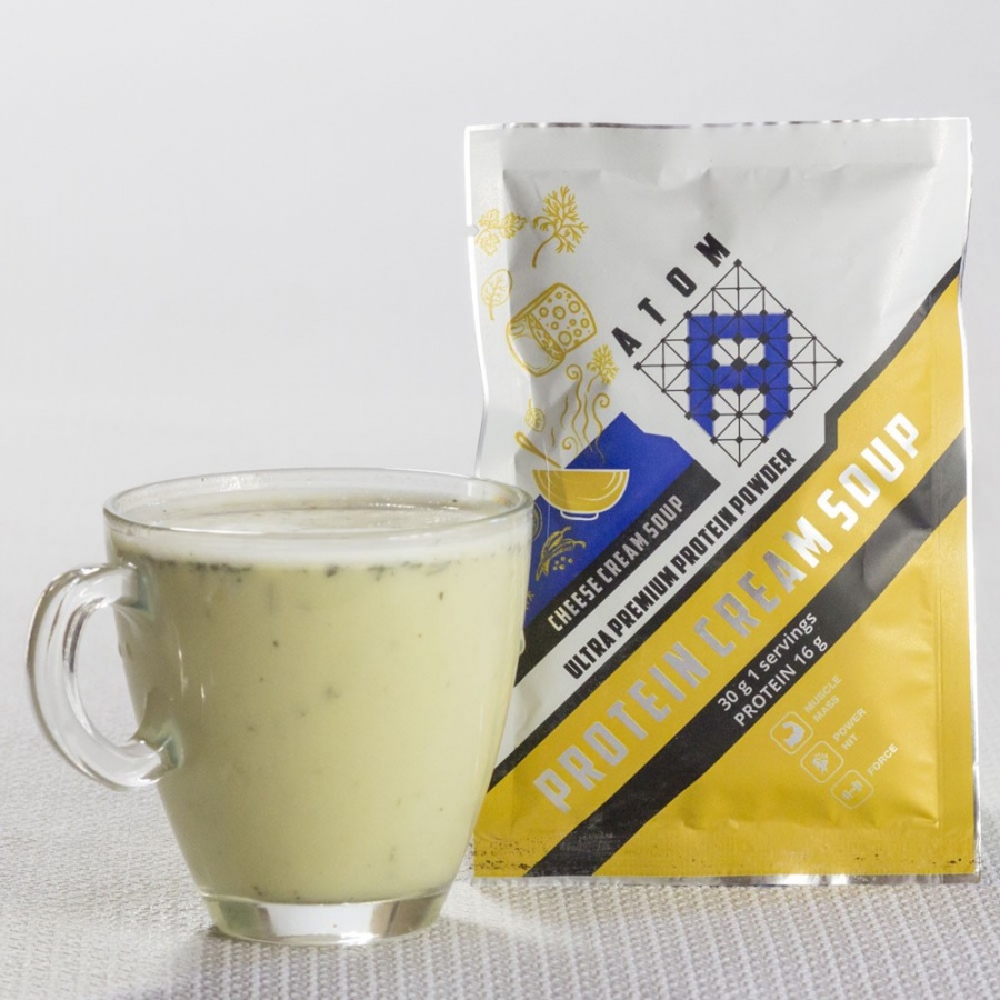Протеиновый крем-суп «ATOM Protein Cream Soup – сырный» (5 порций)