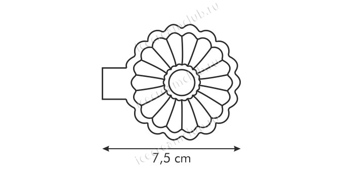 Первое дополнительное изображение для товара Форма для выпечки и шоколада «Мини кекс» Tescoma, 12 шт. 631456