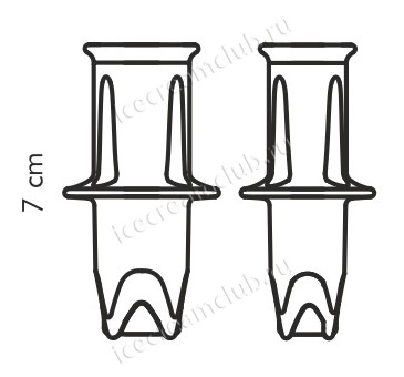 Четвертое дополнительное изображение для товара Шприц-нож для наполнения кексов начинкой DELICA, 2 шт. Tescoma 630088