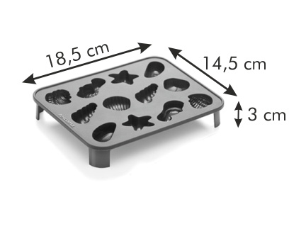 Шестое дополнительное изображение для товара Форма для многослойных конфет "Морская", с кисточками Tescoma 629371