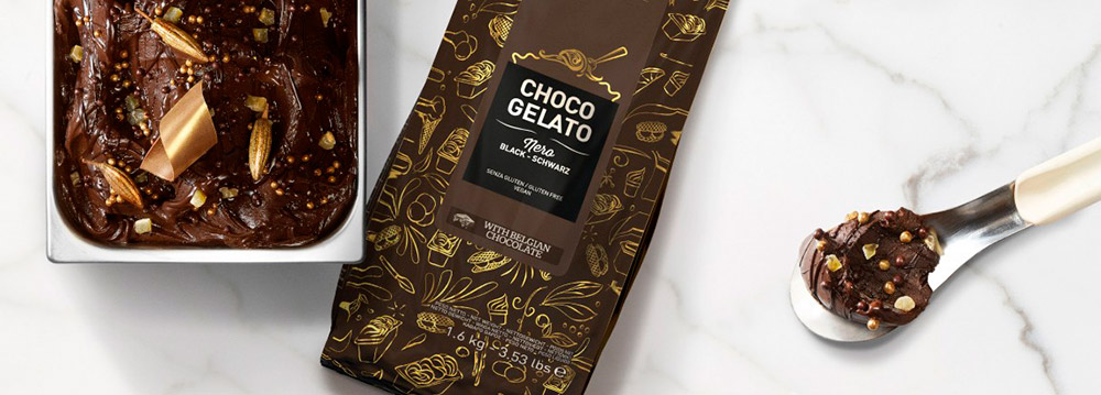 Второе дополнительное изображение для товара Смесь для шоколадного мороженого «ШокоДжелато NERO» 52.5%, 1.6 кг Callebaut (Бельгия), MXD-ICE52-V99