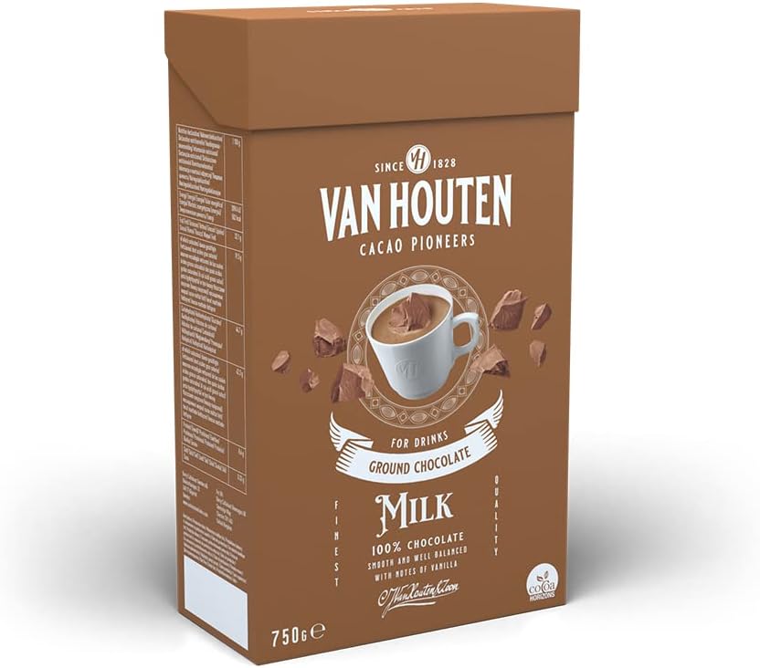 Молочный тертый шоколад для напитков Ground Milk, 0.75 кг Van Houten VM-54626-V99 основное изображение