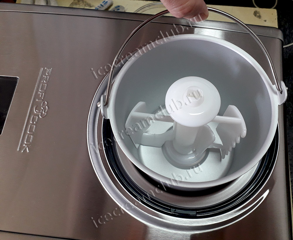 Шестое дополнительное изображение для товара Мороженица автоматическая Profi Cook PC-ICM 1091, 1.5L