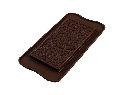 Первое дополнительное изображение для товара Форма для шоколадной плитки ИЗИШОК «Любовь» (EasyChoc Silikomart, Италия) SCG38