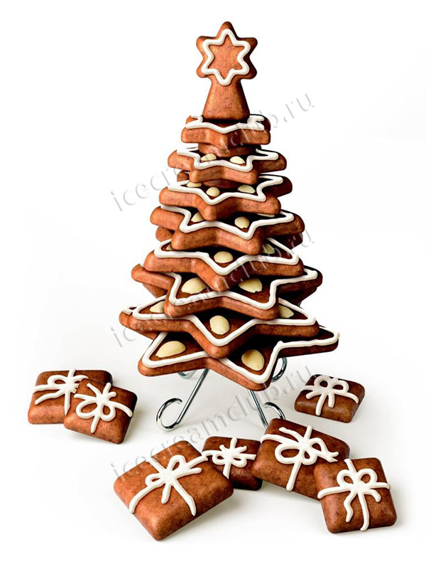 Первое дополнительное изображение для товара Набор для выпечки пряников «Рождественская елка» Tescoma 631416