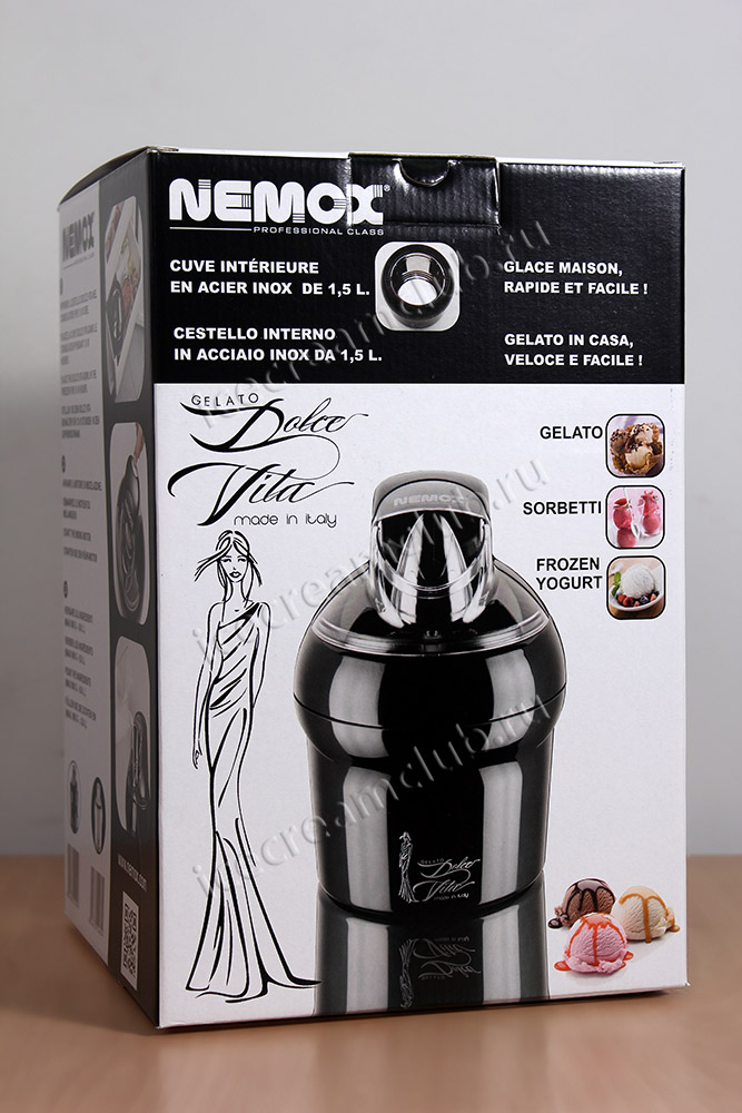 дополнительное изображение для товара Мороженица Nemox Dolce Vita 1,5L Black (черная)