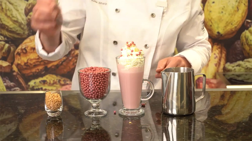 Шестое дополнительное изображение для товара Порошок для горячего шоколада Ruby Chocolate Drink Powder, Van Houten 0.75 кг