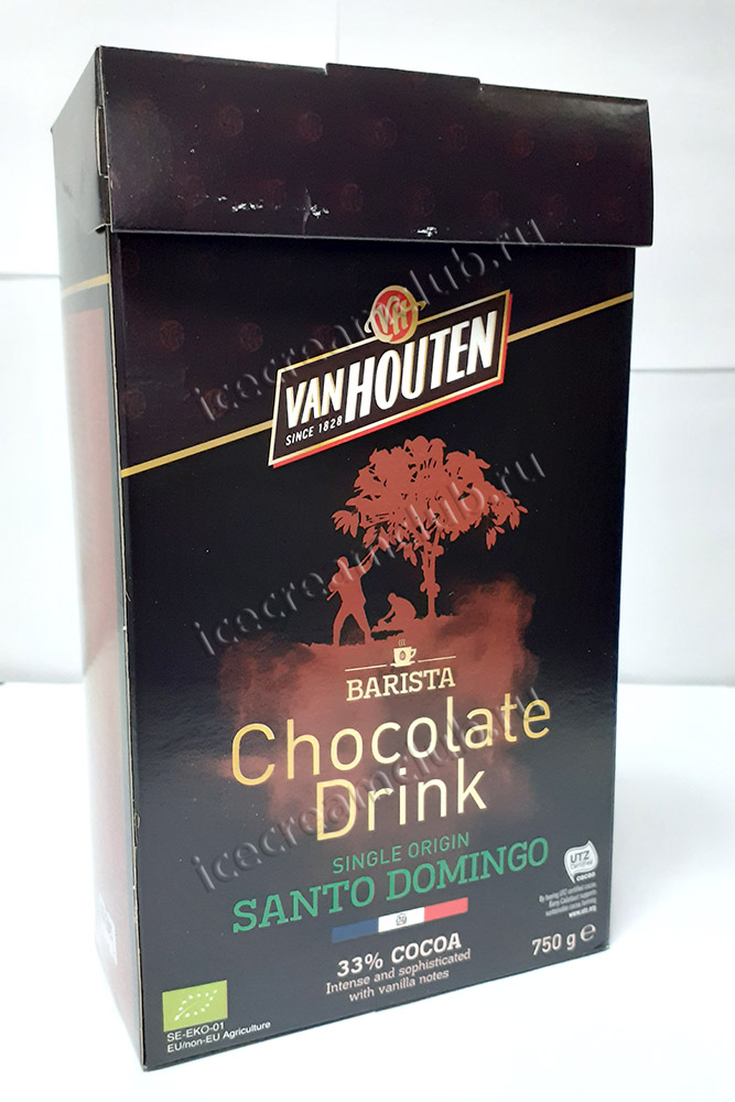 Первое дополнительное изображение для товара Смесь для горячего шоколада Santo Domingo 0.75 кг, Van Houten VM-61123-V99