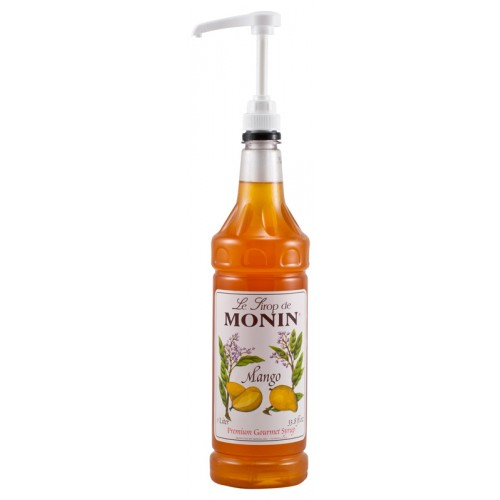 Четвертое дополнительное изображение для товара Дозатор помпа для сиропов Monin (1л, пластиковая бутылка)