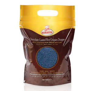 Первое дополнительное изображение для товара Посыпка шоколадная «Шарики хрустящие криспи» синие, 1 кг Katsan K060109
