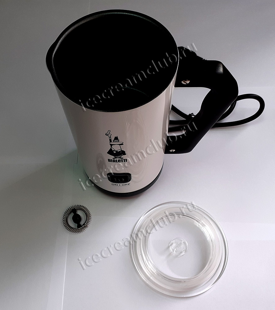 Четвертое дополнительное изображение для товара Капучинатор (вспениватель молока) Bialetti MKF 02 (белый)