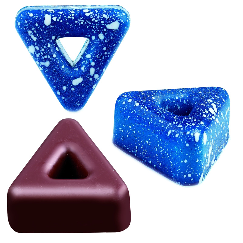 Поликарбонатная форма для конфет ПРАЛИНЕ треугольник, 21 шт, (Pavoni, Италия), арт. PC49