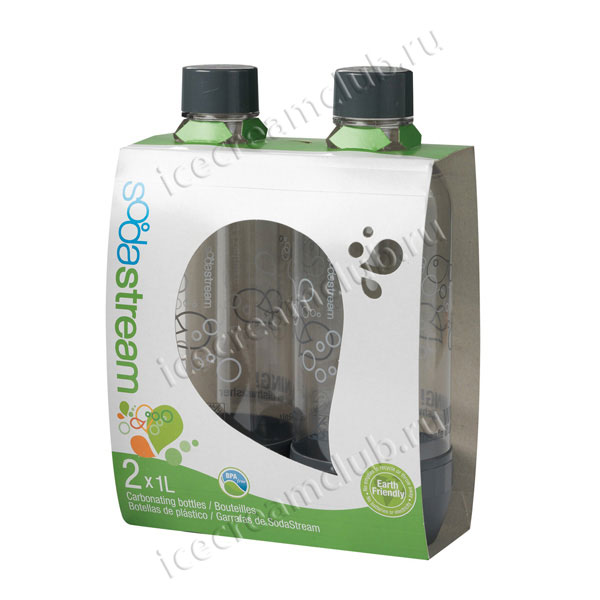 Бутылки пластик 1л. для сифонов SodaStream (2шт. в упаковке)